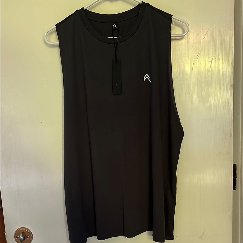 Black Sleeveless Tank Top